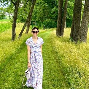 H&M Floral Lavender Maxi Dress